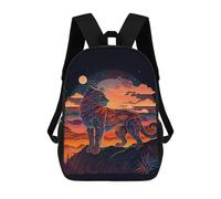 sinyumoney Tiger King Mochila Escolar Infantil Estampada Para Adultos Y Niños, Mochila De Viaje Para El Día A Día 17inch