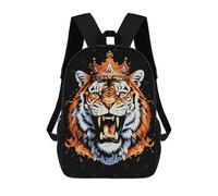 sinyumoney Tiger King Pop Art Mochilas Infantiles Mochila Escolar Mochila Impresa En 3D Para Niños Mochilas De Viaje Bolsas Para Libros Mochila Escolar Para Niños 17inch