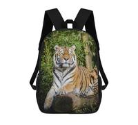 sinyumoney Tiger Lying on Brown Tree Mochila Escolar, Mochila Infantil Para Niños Y Adolescentes, Regalos, Mochilas De Día Con Impresión 3D, Mochila Escolar, Mochila Para Libros 17inch