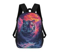 sinyumoney Tiger Mountain Sunset Landscape Mochilas Infantiles Impresas En 3D Para Niños. Mochilas De Viaje De Moda Para Niños. Mochila Escolar Para Estudiantes De Primaria Y Secundaria.