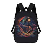 sinyumoney Tiger Neon Light Colors Mochila Escolar Para Niños Mochila Escolar Impresa En 3D Mochila Escolar De Moda Para Niños De Primaria Y Secundaria 17inch