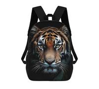 sinyumoney Tiger Portrait Close-Up Mochilas Para Niños 17inch Mochila Escolar Mochila Escolar Impresa En 3D Para Niños De Primaria Y Secundaria