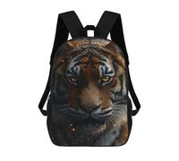 sinyumoney Tiger Portrait with Golden Eyes Mochilas Infantiles Mochila Escolar Impresa En 3D Para Niños Mochilas De Viaje Bolsas Para Libros Para Niños 17inch Mochila Escolar