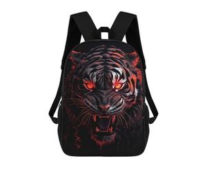 sinyumoney Tiger Red And Black Animal Mochila Infantil, Mochila Escolar Impresa En 3D, Mochila Para Niños Y Niñas, Mochila Escolar Ajustable Para La Escuela Primaria 17inch
