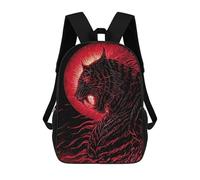sinyumoney Tiger Red Mystic Mochila De Peluche Con Dibujos Animados, Mochila 3D Para Niños, Bolsa Escolar, Idea De Regalo De Cumpleaños Para Niños Y Niñas 17inch