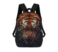 sinyumoney Tiger Roaring in Rain Mochila Escolar Infantil De 17 Pulgadas Con Estampado 3D, Mochila Moderna Para Niños, Mochilas De Viaje, Bolsas Para Libros, Mochila Escolar Infantil