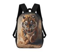 sinyumoney Tiger Running Wild Mochila Escolar Impresa En 3D 17inch Mochilas De Moda Para Niños, Mochilas Escolares Para Niños De Primaria Y Secundaria