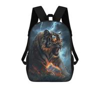 sinyumoney Tiger Scary Fantasy Light Mochila Impresa En 3D Para Niños, Mochila Escolar, Mochilas De Viaje Para Niños, Bolsas De Libros De Alta Capacidad, Mochila Infantil 17inch