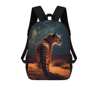 sinyumoney Tiger Under The Stars Mochila Escolar Impresa En 3D Para Niños Mochilas De Viaje De Alta Capacidad Bolsas Para Libros Mochila Escolar Para Niños Mochila 17inch