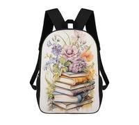 sinyumoney Tiger Watercolor - Mochila de negocios, impermeable, para hombre y mujer, Books Watercolor, 17"