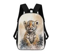 sinyumoney Tiger Watersketch Drawing Mochilas Para Niños Mochila Escolar De Moda Mochila Escolar Impresa En 3D Para Niños Estudiantes De Primaria Y Secundaria 17inch