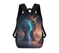 sinyumoney Time Portal in The Desert Mochila Infantil Para Niñas, Mochila Escolar 3D, Mochila Para Niños Pequeños, Mochila Informal De Día, Mochila Escolar De Moda 17inch