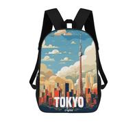 sinyumoney Tokyo Japan Mochila Escolar Impresa En 3D Mochilas Informales Para Niños Mochila Escolar Impresa En 3D Para Niños De Primaria Y Secundaria 17inch