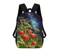 sinyumoney Tomato Plant Under Galaxy Sky Mochila Escolar Infantil De 17 Pulgadas Con Estampado 3D De Películas De Anime Para Niños, Mochila De Viaje, Mochila Escolar Infantil