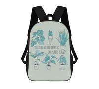sinyumoney TOO MANY PLANTS Mochila Escolar, Mochila De Viaje, Mochila Universitaria, Mochilas Para El Campus, Actividades Al Aire Libre, Viajes Y Deportes 17inch