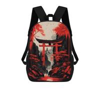 sinyumoney Torii Gate 2 Mochilas Para Niños Mochila Escolar De Moda Mochila Escolar Impresa En 3D Para Niños Estudiantes De Primaria Y Secundaria 17inch