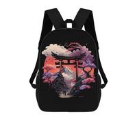 sinyumoney Torii Gate An Fuji Mount 2 Mochilas Escolares Para El Trabajo, Negocios, Universidad, Escuela Para Adolescentes, Chicas, Chicos, Mujeres Y Hombres 17inch