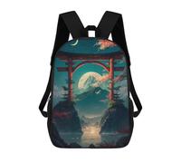 sinyumoney Torii Gate And Fuji Maunt Mochilas Infantiles Impresas En 3D, Mochilas De Moda Informales, Mochilas De Viaje Bonitas, Mochilas Informales Para Exteriores Para Niños Y Niñas 17inch