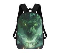sinyumoney Torii Gate Dragon Legend Mochila Escolar Para Niños De 17 Pulgadas, Mochila Informal De Viaje Para Niños Y Niñas, Mochila De Gran Capacidad Para El Día A Día 17inch