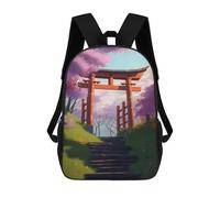 sinyumoney Torii Gate in Spring Mochila Escolar Impresa En 3D Para Niños Y Niñas, Mochila Para Portátil Para Niños/estudiantes/adultos 17inch