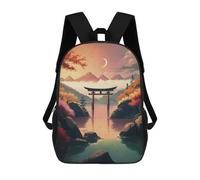 sinyumoney Torii Gate in The Lake Mochila Escolar Para Niñas 17inch Mochila Informal Ligera Para Niños Y Niñas, Ideal Para Estudiantes De Secundaria