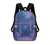 sinyumoney Torii Gate Japan Painting Mochila Infantil Para Niñas, Mochila Escolar 3D, Mochila Para Niños Pequeños, Mochila Informal De Día, Mochila Escolar De Moda 17inch