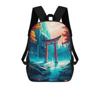sinyumoney Torii Gates Anime Japanese Mochila Escolar Infantil Impresa En 3D Para Niños, Mochilas De Viaje, Bolsas Para Libros, Mochila Escolar Infantil 17inch