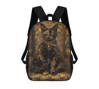 sinyumoney Tortoiseshell Cat Throne Mochila Ligera Informal Para El Día A Día, Mochila Escolar Para Hombres/mujeres 17inch