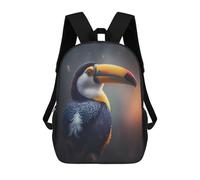 sinyumoney Toucan Bird Animals Mochila Impresa En 3D Para Niños, Mochila Escolar, Mochilas De Viaje Para Niños, Bolsas De Libros De Alta Capacidad, Mochila Infantil 17inch
