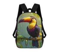 sinyumoney Toucan in Amazon Rainforest Mochila Escolar Para Ordenador Portátil Para La Escuela/trabajo/viajes: Perfecta Para Viajes, Trabajo Y Uso Diario 17inch