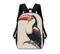 sinyumoney Toucan Japanese Painting Mochila Escolar Infantil Impresa En 3D Para Niños, Mochilas De Viaje, Bolsas Para Libros, Mochila Escolar Infantil 17inch