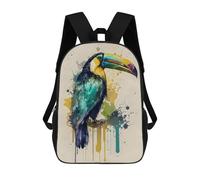 sinyumoney Toucan Keel Billed Mochila Escolar Impresa En 3D Para Niños Mochilas De Viaje De Alta Capacidad Bolsas Para Libros Mochila Escolar Para Niños Mochila 17inch