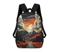 sinyumoney Towards Natural Freedom Mochila Escolar Impresa En 3D 17inch Mochilas De Moda Para Niños, Mochilas Escolares Para Niños De Primaria Y Secundaria