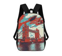 sinyumoney Tower Bridge London Mochila Infantil De Moda Divertida Mochila Escolar Para Niños Y Adolescentes Con Impresión 3D Para Niños 17inch