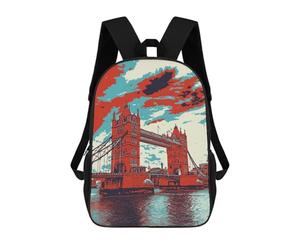 sinyumoney Tower Bridge London Mochila Infantil De Moda Divertida Mochila Escolar Para Niños Y Adolescentes Con Impresión 3D Para Niños 17inch