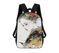 sinyumoney Traditional of Japan Mochila Escolar Infantil Impresa En 3D Mochila De Viaje De Alta Capacidad Bolsas Para Libros Mochila Infantil 17inch