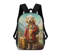 sinyumoney Travel Guide Dog Mochila Escolar Secundaria Informal Para Viajes - Perfecta Para Viajes, Trabajo Y Uso Diario 17inch