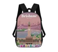 sinyumoney Travel to Brisbane Mochila Infantil Para Niñas Y Niños, Mochila De Día, Escuela Primaria, Perfecta Para La Vuelta Al Cole O Educación Física, Regalos Y Viajes 17inch