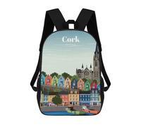 sinyumoney Travel to Cork Mochilas Impresas En 3D Para Niños, Mochila Escolar, Mochila Informal Para Exteriores, Mochila Informal De Moda Para Niños, Lindas Bolsas De Viaje 17inch