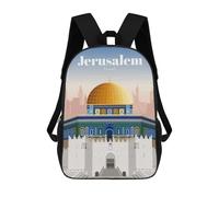 sinyumoney Travel to Jerusalem Mochila Mochila Casual Mochila De Día Para La Escuela, Trabajo Y Viajes, Viaje a Jerusalén, 17"