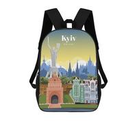 sinyumoney Travel to Kyiv Mochila Infantil Para Niñas Y Niños, Mochila De Día, Escuela Primaria, Perfecta Para La Vuelta Al Cole O Educación Física, Regalos Y Viajes 17inch