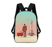 sinyumoney Travel to Space Mochila Escolar Impresa En 3D 17inch Mochila Escolar Infantil Mochilas De Viaje Mochila Informal De Moda Para Niños Y Estudiantes