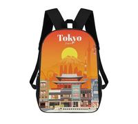 sinyumoney Travel to Tokyo Mochila Escolar Infantil Impresa En 3D Para Niños, Mochilas De Viaje De Alta Capacidad, Bolsas Para Libros, Mochila Escolar Infantil 17inch