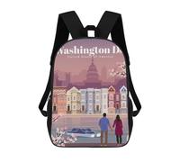 sinyumoney Travel to Washington DC Mochila Escolar Mochila Para Niñas Y Niños Mochilas De Gran Capacidad Mochilas Ligeras Para Niños Y Estudiantes 17inch