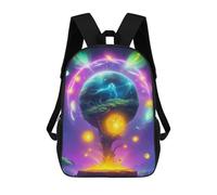 sinyumoney Tree And Portal Mochila Escolar, Mochila De Viaje, Mochila Universitaria Para Niños/niñas/adolescentes 17inch