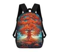sinyumoney Tree Bonsai Magic Landscap Mochila Escolar Infantil De Moda Informal Mochilas Infantiles Impresas En 3D Mochila Grande Para Niño 17inch