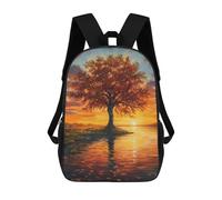 sinyumoney Tree by Sunset at Autumn Mochilas Infantiles Impresas En 3D Para Niños, Mochilas Escolares De Moda, Mochilas De Viaje, Mochilas Escolares Para Niños De Primaria 17inch