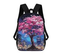 sinyumoney Tree In City Mochila Escolar Resistente Al Agua, Mochila De Viaje, Bolsa Para Computadora Para Niñas, Niños Y Adolescentes 17inch