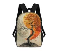 sinyumoney Tree of Life Yin And Yang Mochila Infantil, Mochila Escolar Para Niños Y Adolescentes, Mochila De Viaje, Mochila Escolar, Mochila Para Libros 17inch
