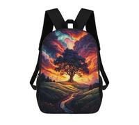 sinyumoney Tree of Light Mochila Escolar Infantil Impresa En 3D Para Niños, Mochila De Viaje De Alta Capacidad, Bolsas Para Libros, Mochila Escolar Infantil 17inch